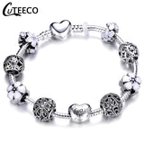 CUTEECO European Love Heart Charm Bracelets & Bangles 2018 New Marano Beads Fits Brand Bracelets Female Fashion Jewelry Gifts