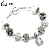 CUTEECO European Love Heart Charm Bracelets & Bangles 2018 New Marano Beads Fits Brand Bracelets Female Fashion Jewelry Gifts