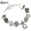 CUTEECO European Love Heart Charm Bracelets & Bangles 2018 New Marano Beads Fits Brand Bracelets Female Fashion Jewelry Gifts