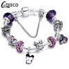 CUTEECO European Love Heart Charm Bracelets & Bangles 2018 New Marano Beads Fits Brand Bracelets Female Fashion Jewelry Gifts