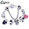 CUTEECO European Love Heart Charm Bracelets & Bangles 2018 New Marano Beads Fits Brand Bracelets Female Fashion Jewelry Gifts