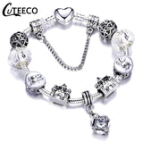 CUTEECO European Love Heart Charm Bracelets & Bangles 2018 New Marano Beads Fits Brand Bracelets Female Fashion Jewelry Gifts