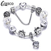 CUTEECO European Love Heart Charm Bracelets & Bangles 2018 New Marano Beads Fits Brand Bracelets Female Fashion Jewelry Gifts
