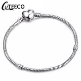 CUTEECO European Love Heart Charm Bracelets & Bangles 2018 New Marano Beads Fits Brand Bracelets Female Fashion Jewelry Gifts