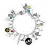 Movie HP Potter Deathly Hallows Bracelet Time Turner Hogwarts School Logo Bangles Bracelets for Women Men Jewelry Gift