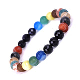 Natural Crystal Stone Beads Bracelet Universe Eight Plants Galaxy Solar System Bracelets for Men or Women Dropship